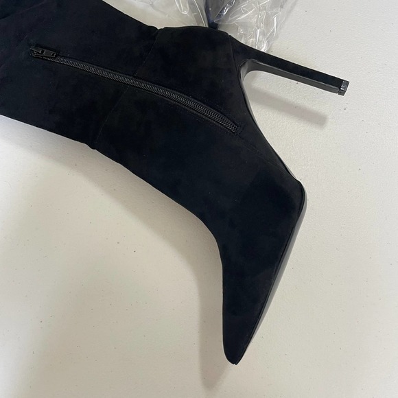 Nine West Teleena Women's Boot (Black - Size 9 - FAUX Suede) - Picture 3 of 13